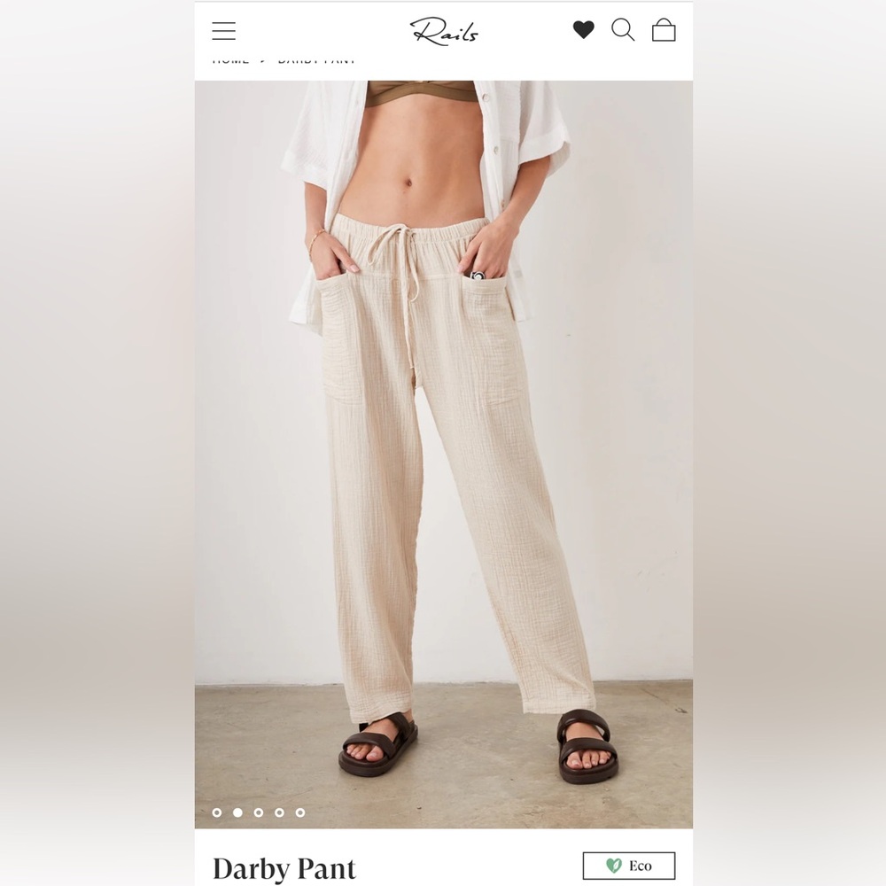 Rails Linen Pants - image 3